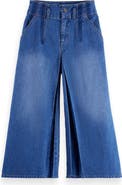 Scotch & Soda Kids' The Wave Custom Fit Wide Leg Jeans