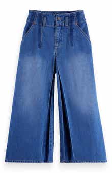 Scotch & Soda Kids' The Wave Custom Fit Wide Leg Jeans