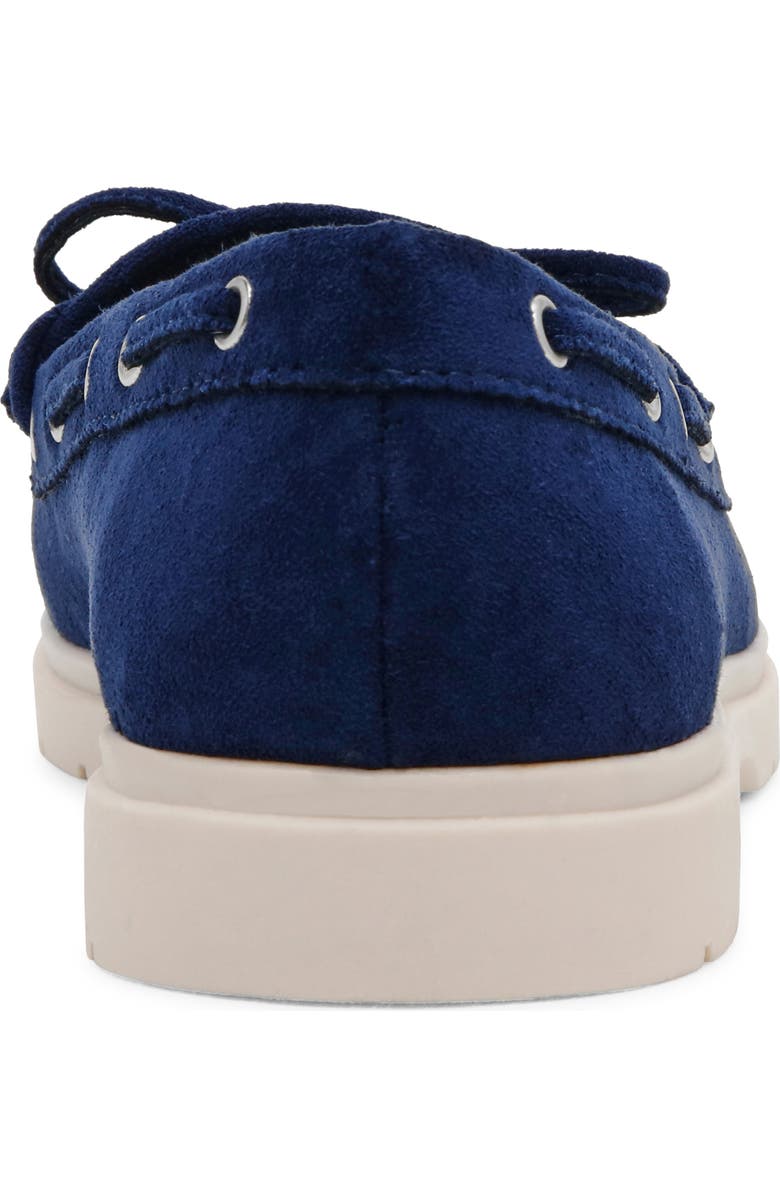 Anne Klein Allie Boat Shoe, Alternate, color, Navy Suede