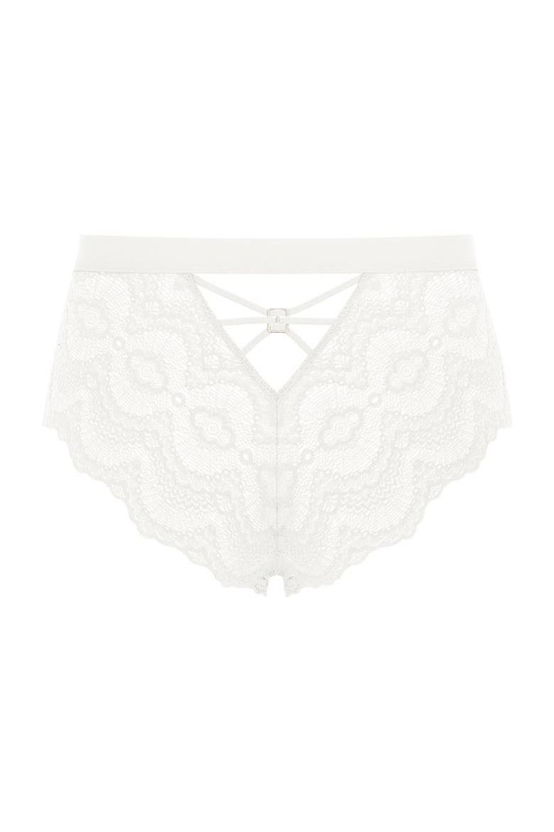 Flame High Waist Brief, Main, color, Off White