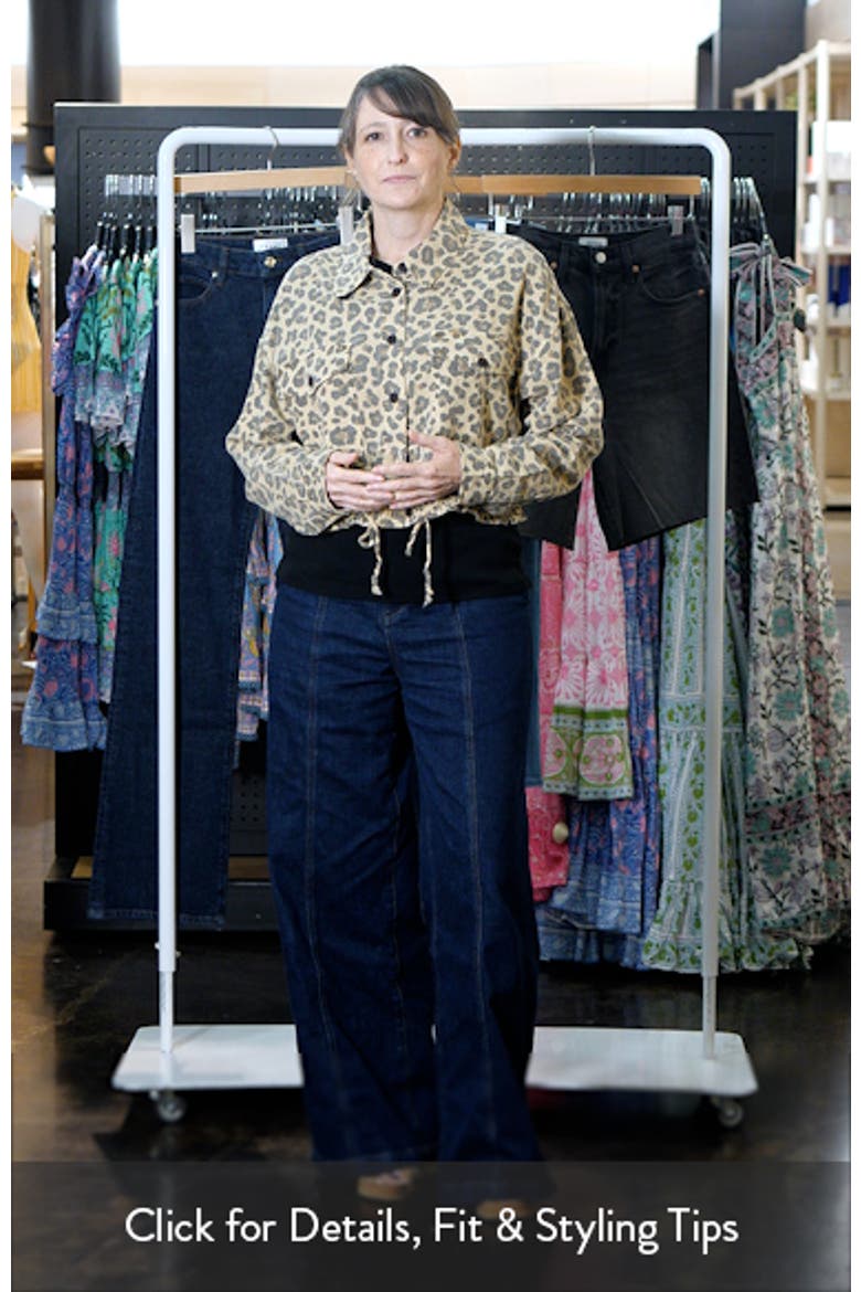 Boxy Leopard Print Button-Up Shirt video