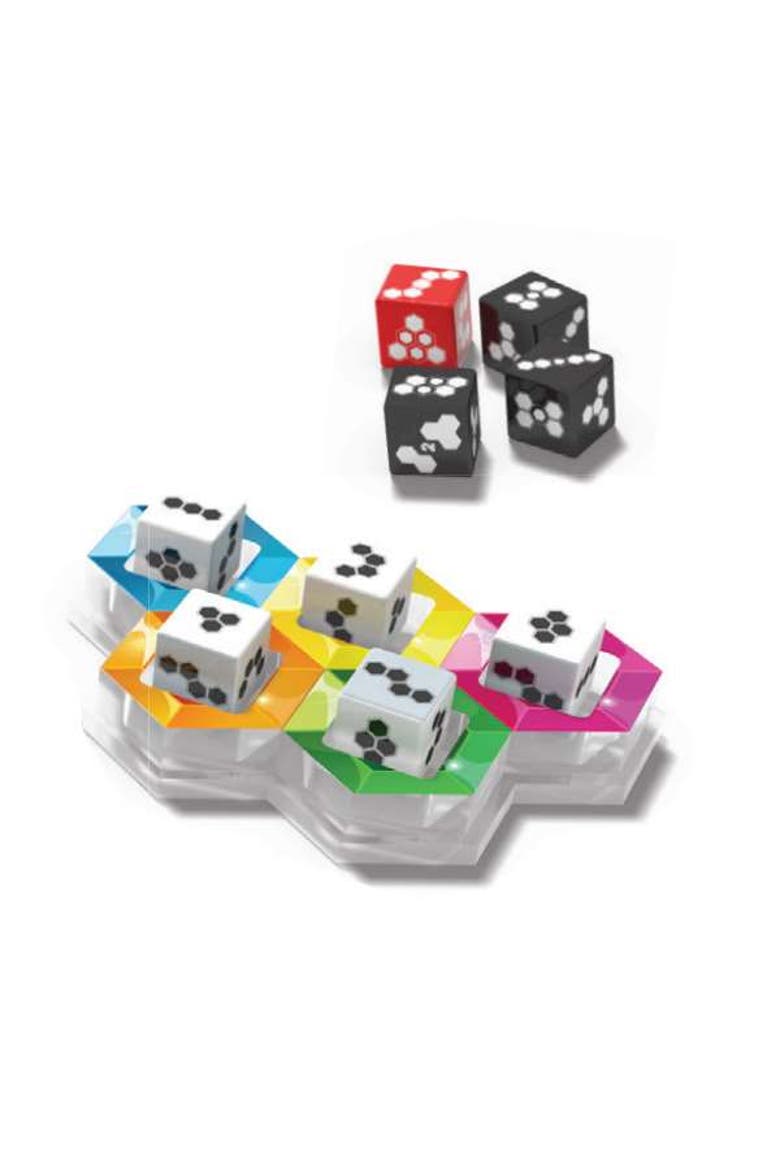 Genius Gems. The 10794 Solution STEM Puzzle Game! Roll The Dice & Race Your Opponent to Fill The Grid by Using Different Shapes! Promotes Problem Solving Training, Alternate, color, Genius Gems