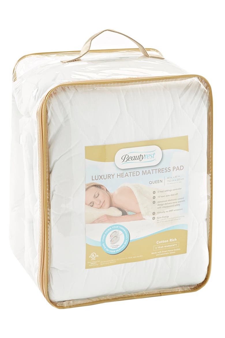 Twin Mattress Pad, Alternate, color, WHITE