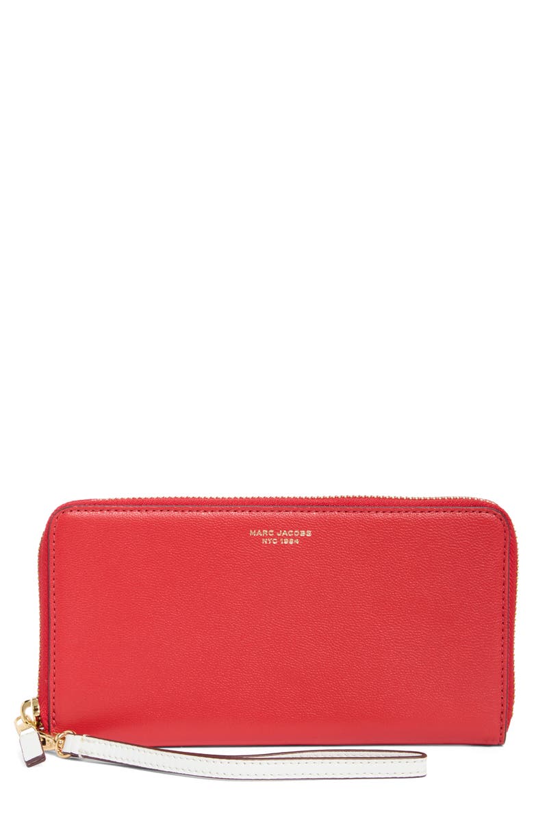 Marc Jacobs The Continental Leather Wristlet, Main, color, 