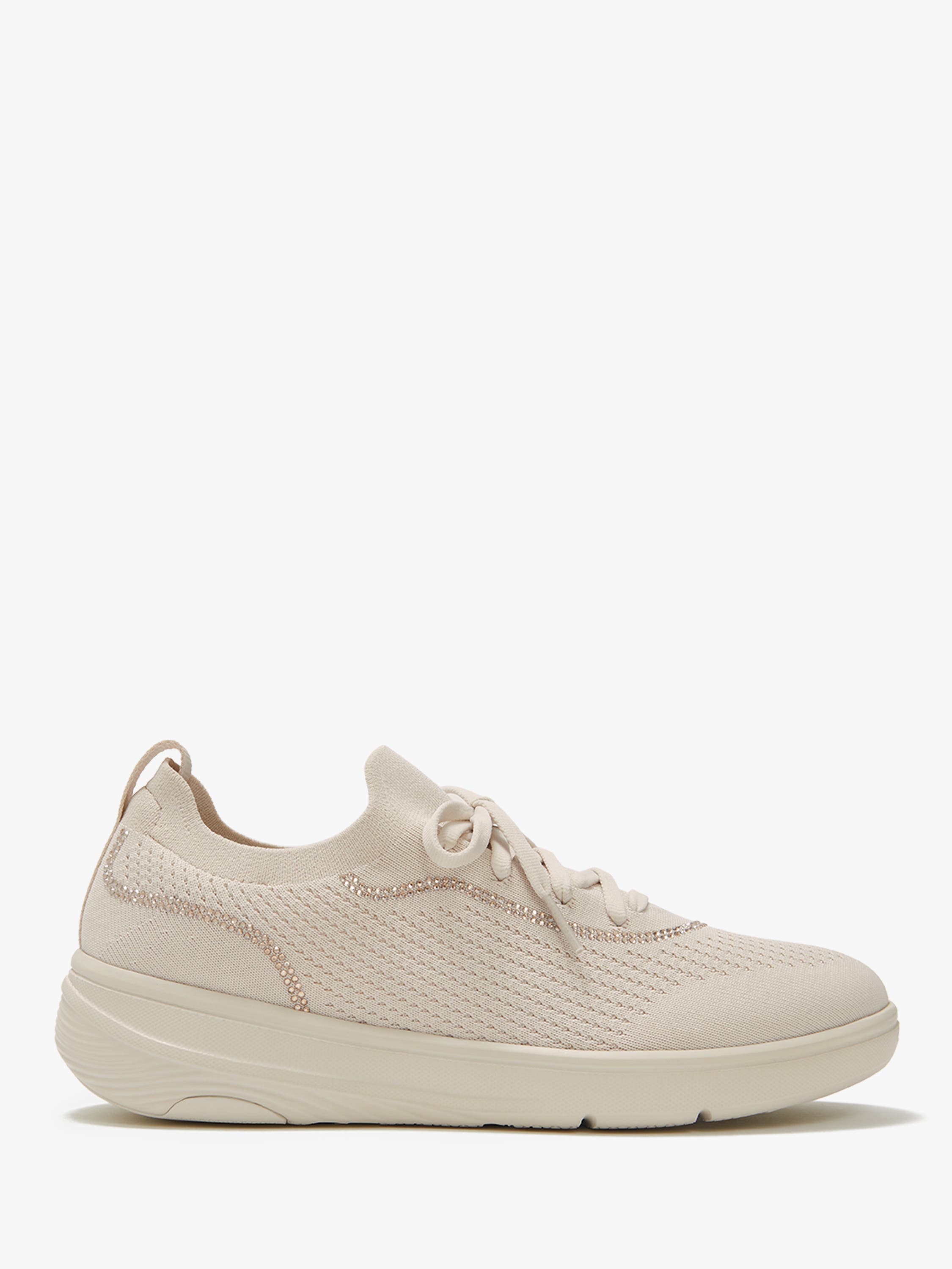 Super-Q Crystal-Trim Sneakers, Alternate, color, Paris Beige