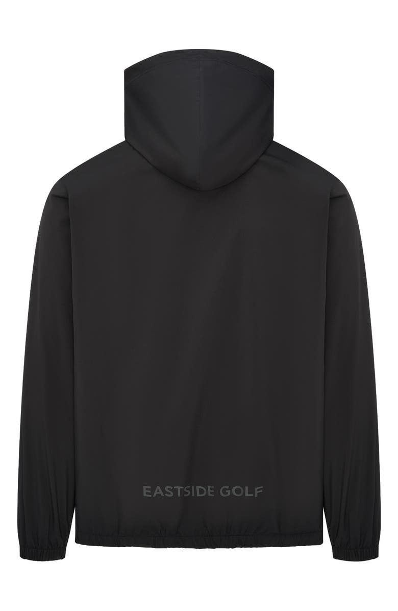 Eastside Golf Flyweight Waterproof Hooded Rain Jacket, Alternate, color, Black