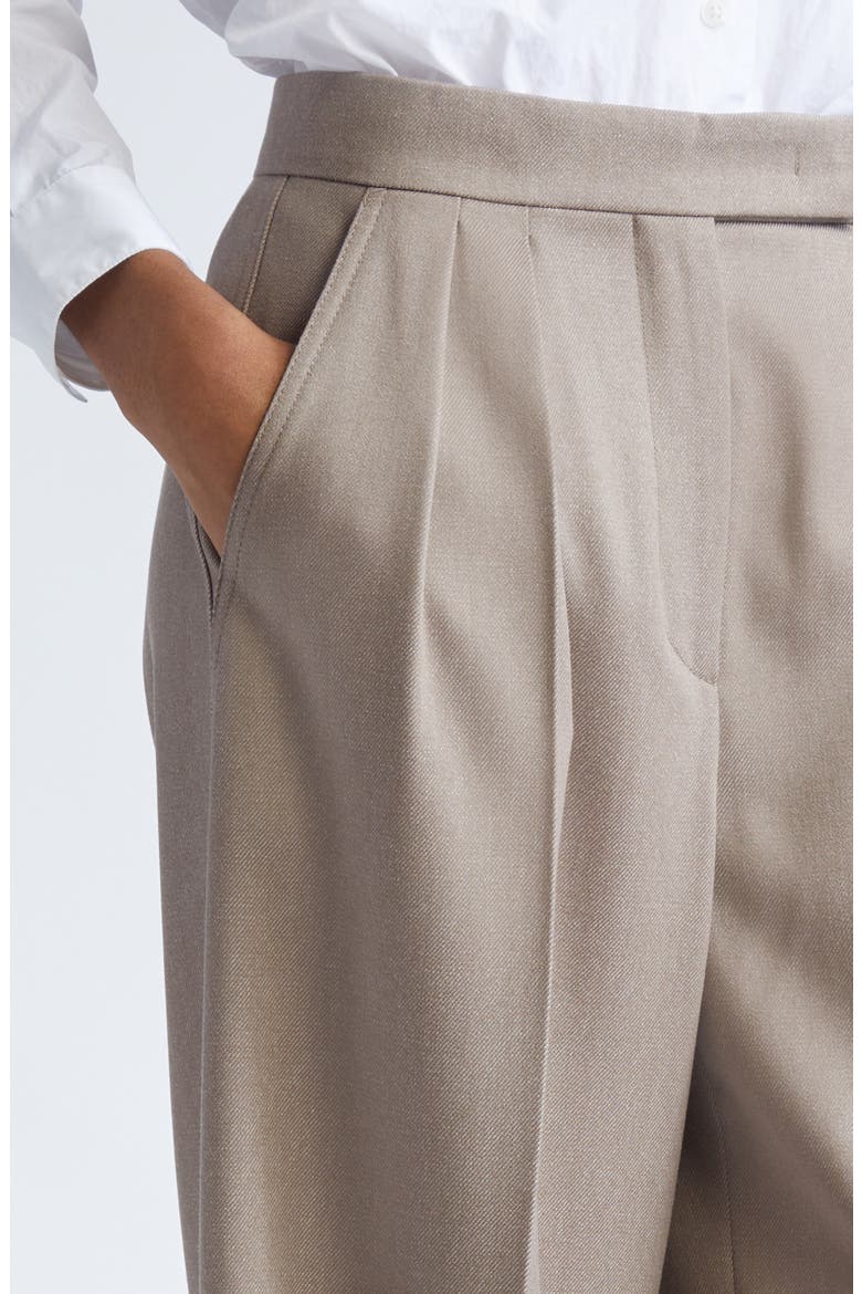 Baden Virgin Wool Twill Wide Leg Pants, Alternate, color, HAZELNUT BROWN
