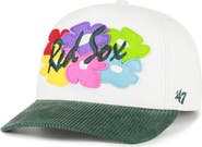 '47 Men's '47 White/Green Boston Red Sox Flora Gallery Hitch Adjustable Hat