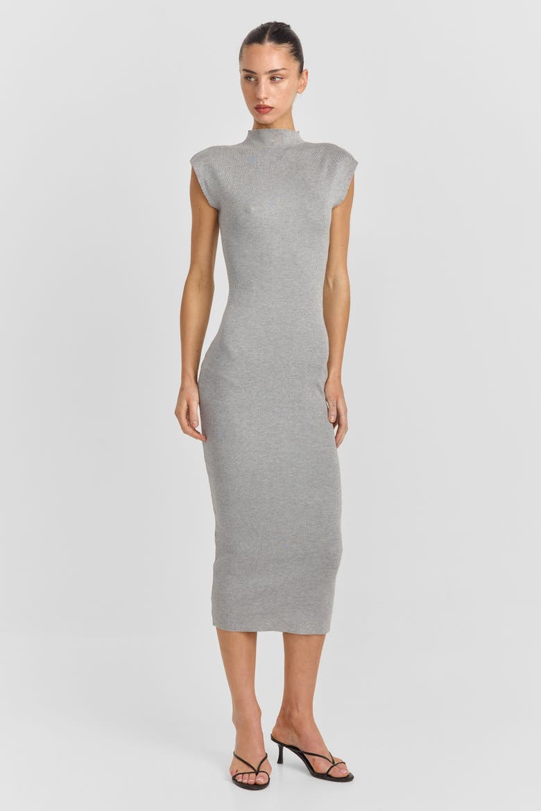Suzette Midi Dress, Alternate, color, Grey