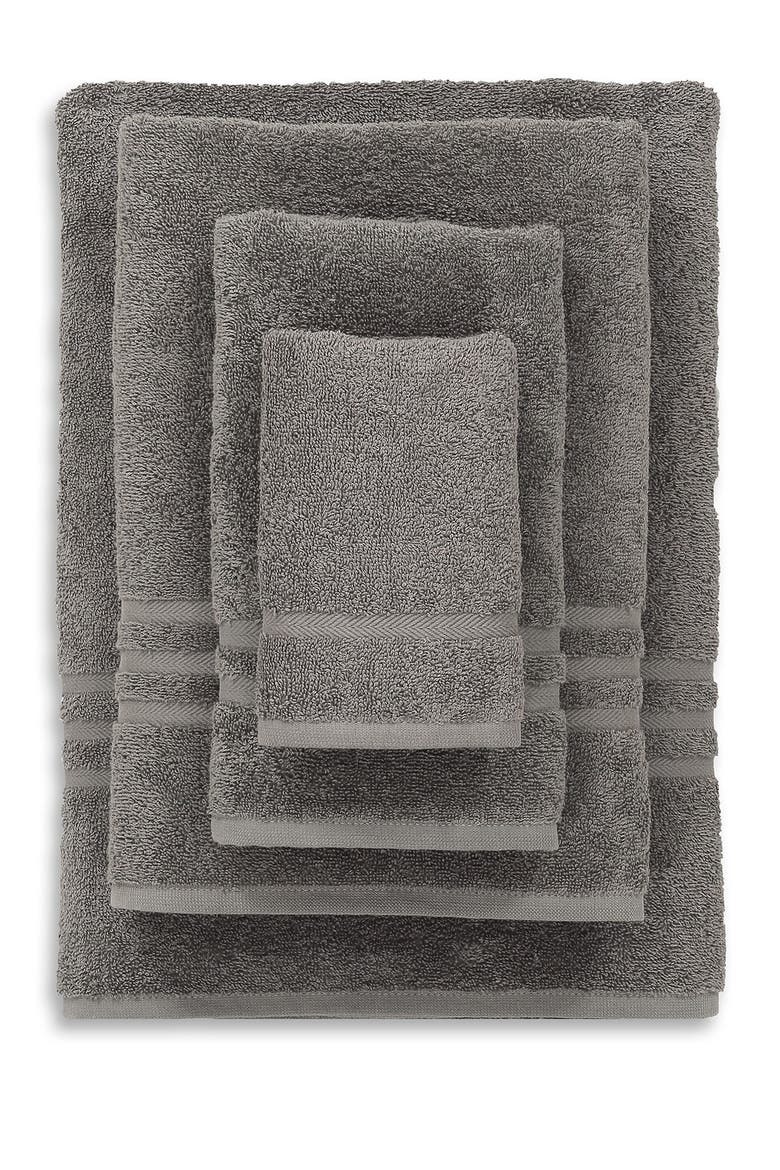 Denzi 4-Piece Towel Set - Dark Grey, Alternate, color, DARK GREY