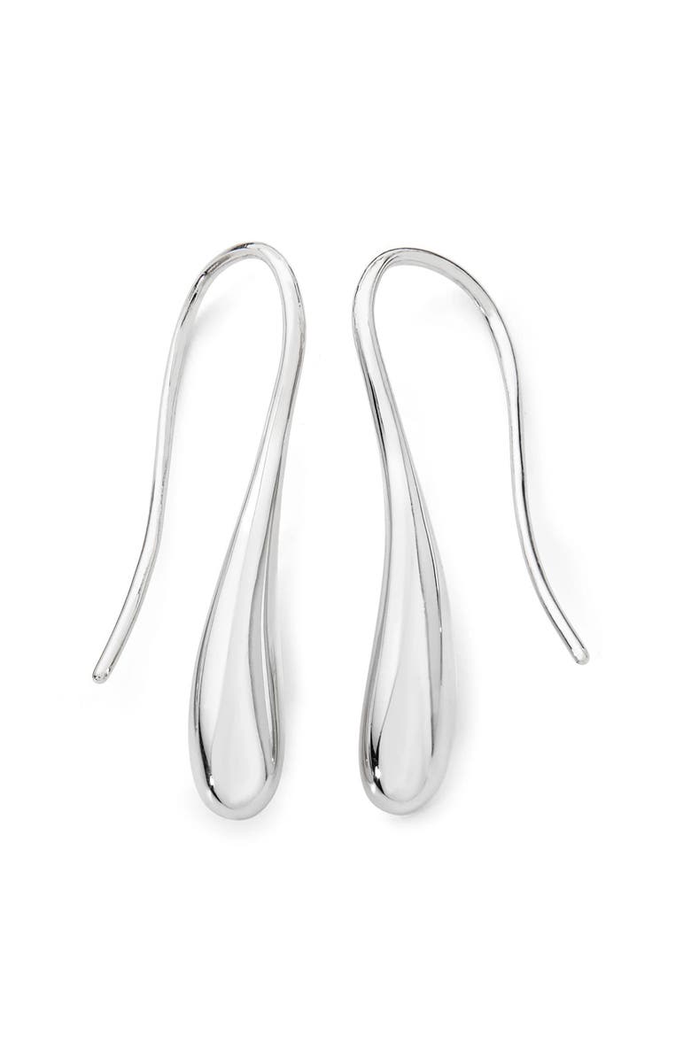 Lucy Quartermaine Twist Drop Earrings, Main, color, Sterling Silver