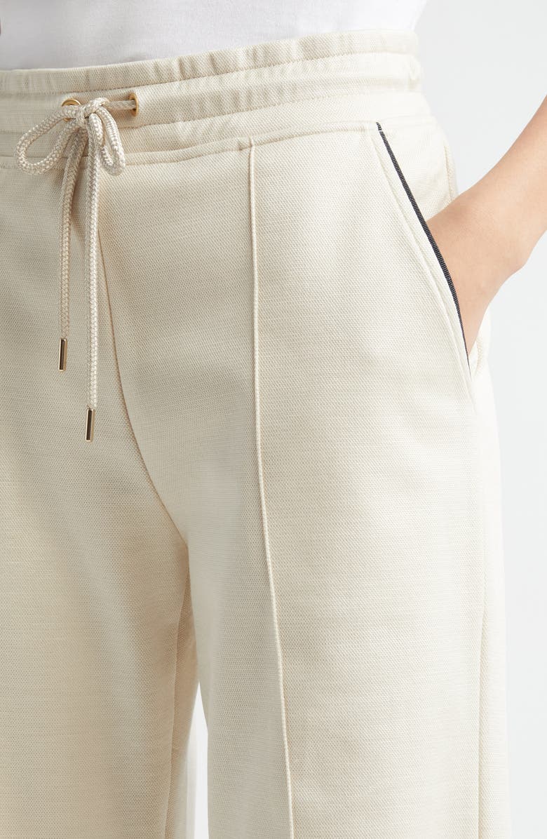 Eleventy Drawstring Stretch Cotton & Silk Sweatpants, Alternate, color,