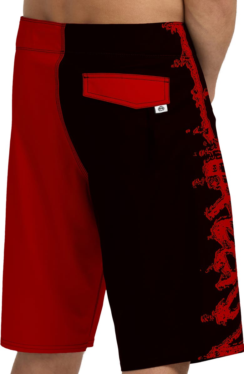 Billabong Inverted Pro Board Shorts, Alternate, color, Red