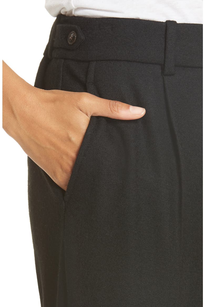 Cropped Pull-On Pants, Alternate, color, BLACK
