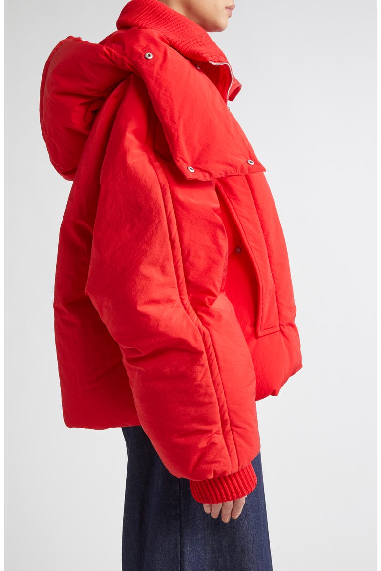 Glizia Down Puffer Jacket, Alternate, color, RED