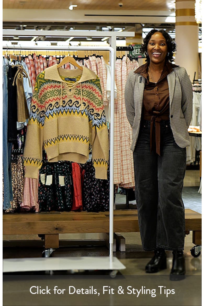 Fair Isle Cotton & Wool Blend Sweater video