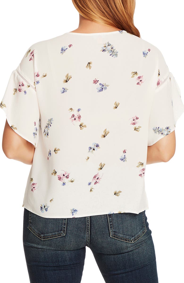 Vince Camuto Romantic Buds Tulip Sleeve Top, Alternate, color, 