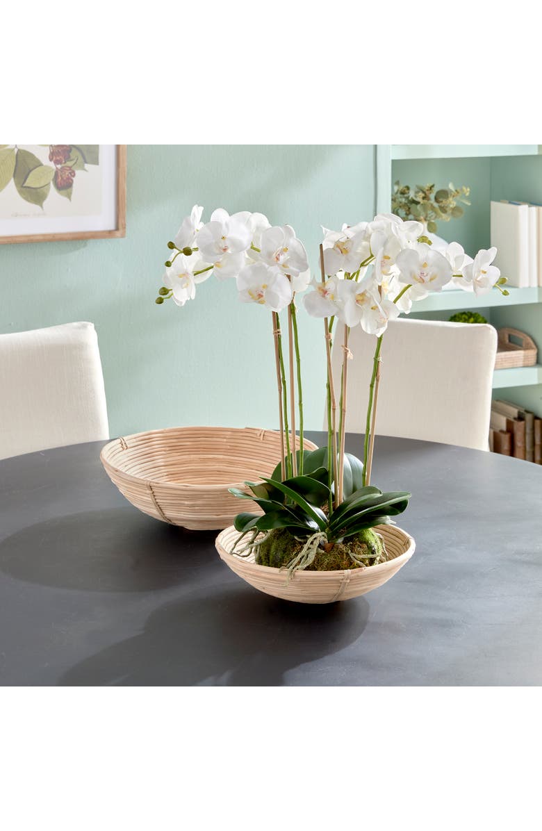 Napa Home & Garden Cane Rattan Low Bowl St/2, Alternate, color, Brown