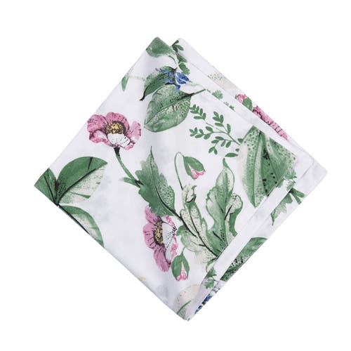 C & F Home C&f Home Marcy Blooms Cotton Cloth Napkins Set Of 6 In Green