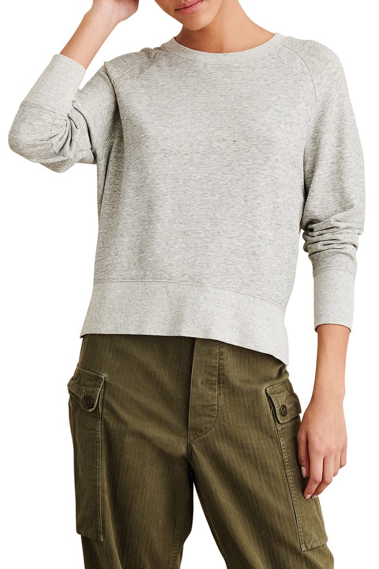 Raglan Sleeve Sweatshirt, Main, color, HEATHER GRAY