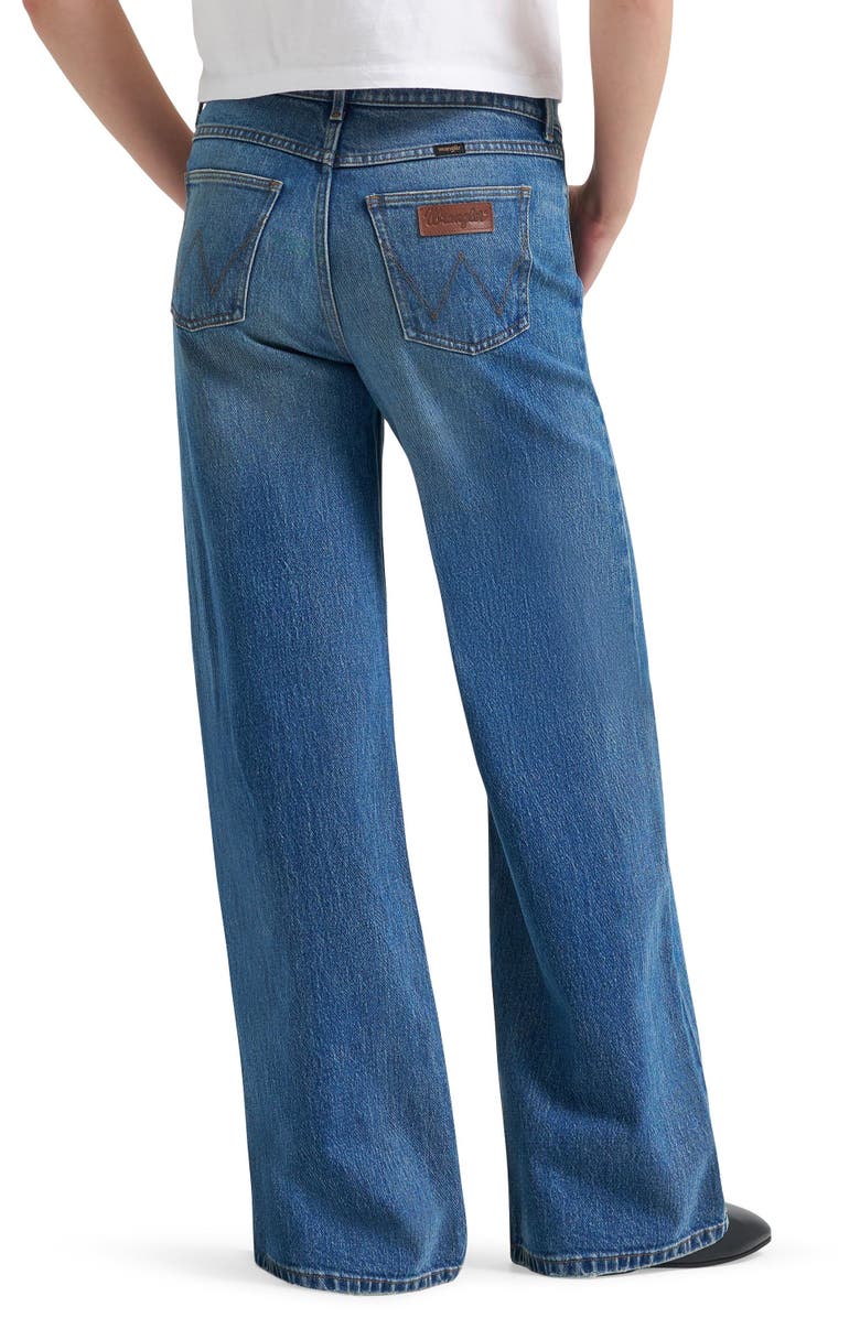 Wrangler Western High Waist Wide Leg Jeans, Alternate, color,