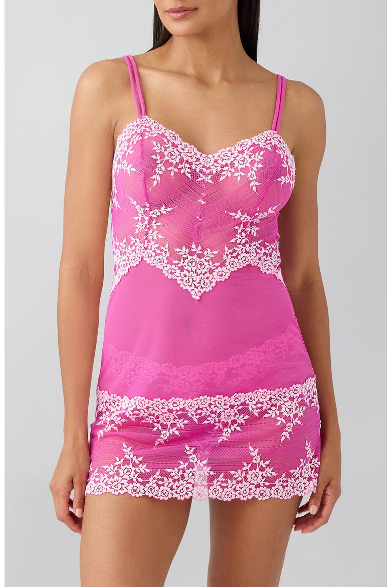 Embrace Lace® Chemise, Main, color, WILD AZALEA/ CRADLE PINK