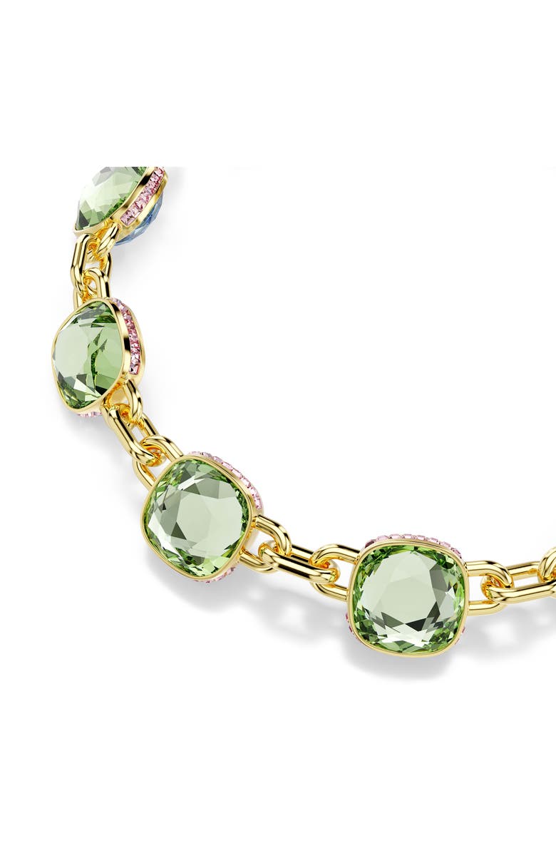 Swarovski Chroma Twist Crystal Station Collar Necklace, Alternate, color, Blue