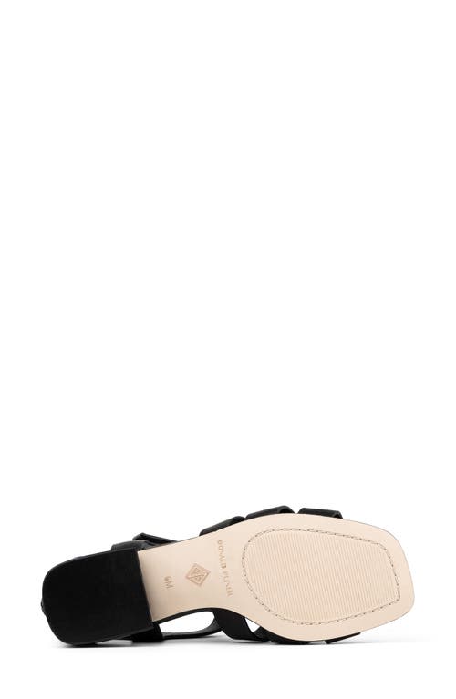 Shop Donald Pliner Falesia Block Heel Fisherman Sandal In Black