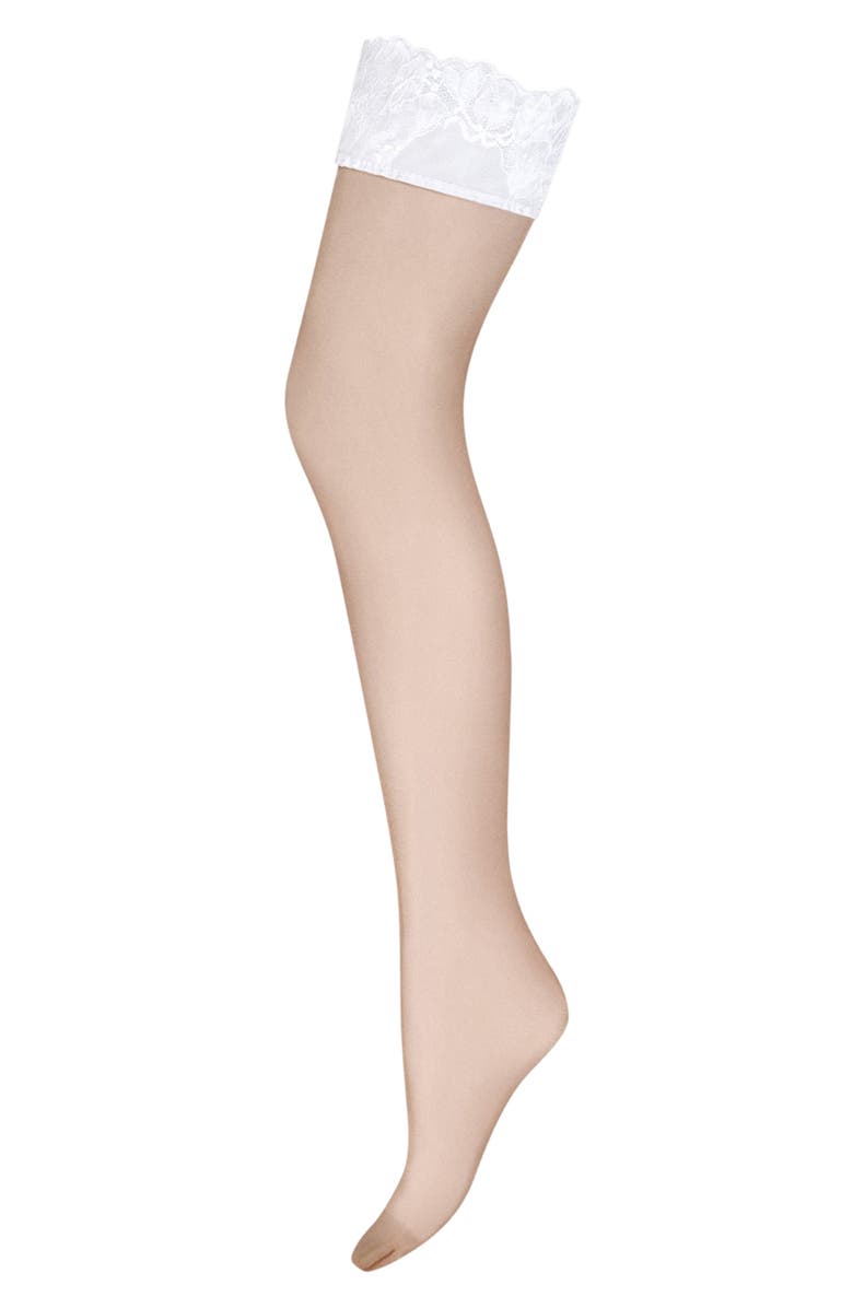 Wolford Stay Up Stockings, Alternate, color, 