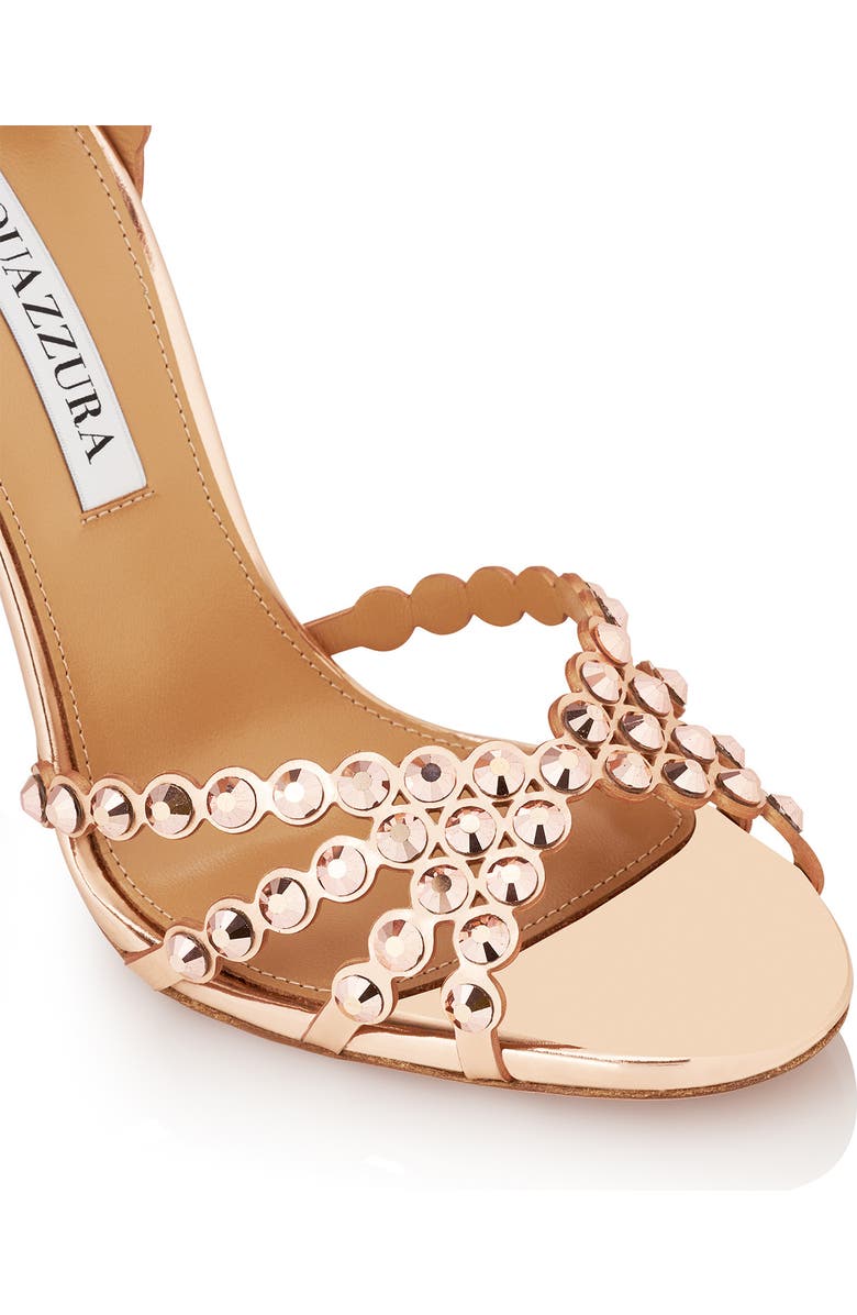 Aquazzura Tequila Crystal Ankle Strap Sandal, Alternate, color,