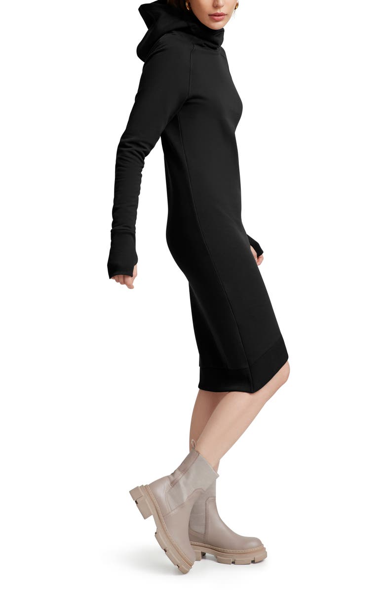 Marcella Walker Long Sleeve Hooded Sweatshirt Dress, Alternate, color, 