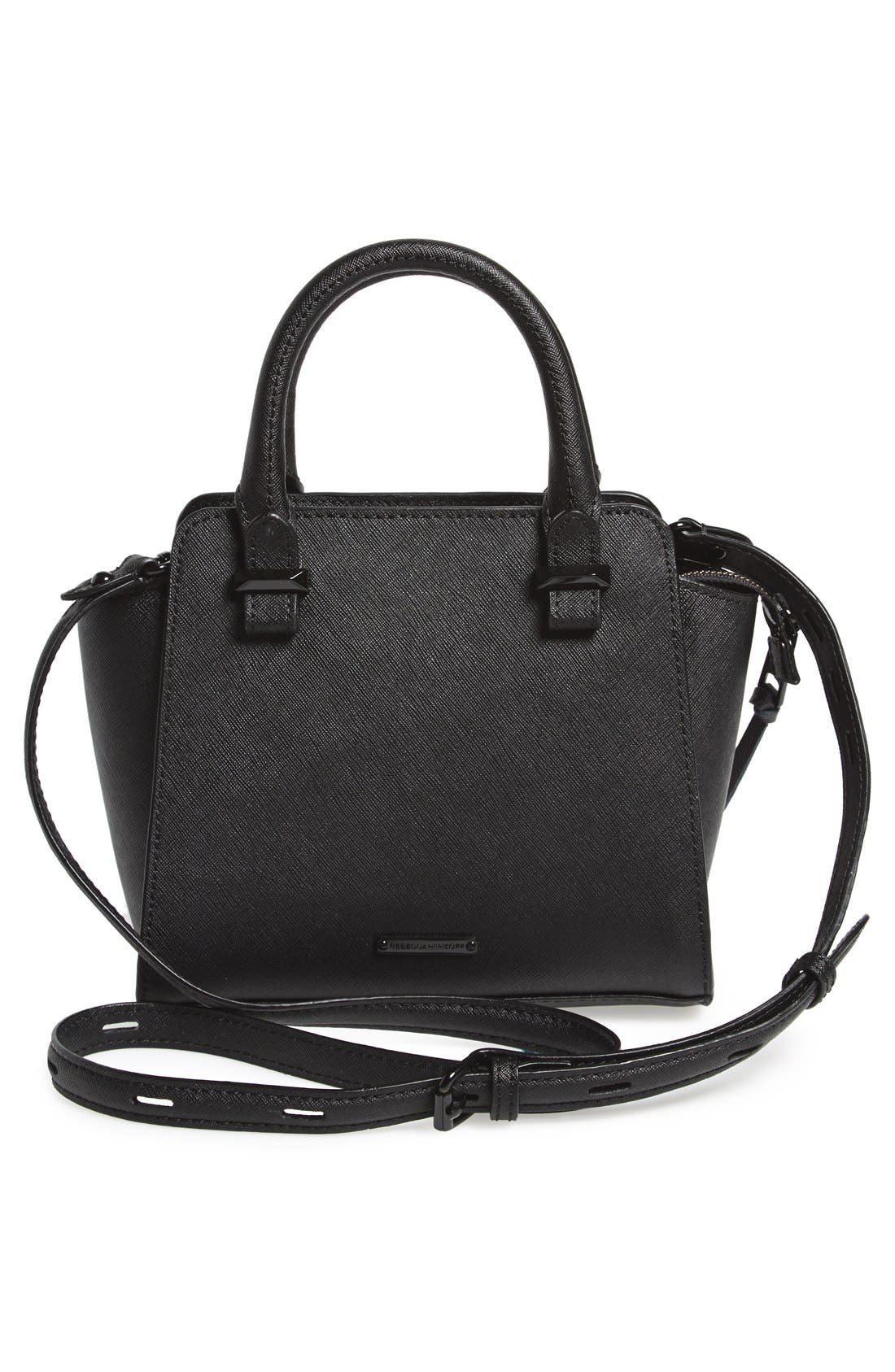 Rebecca Minkoff 'Micro Avery' Leather Tote, Alternate, color, 