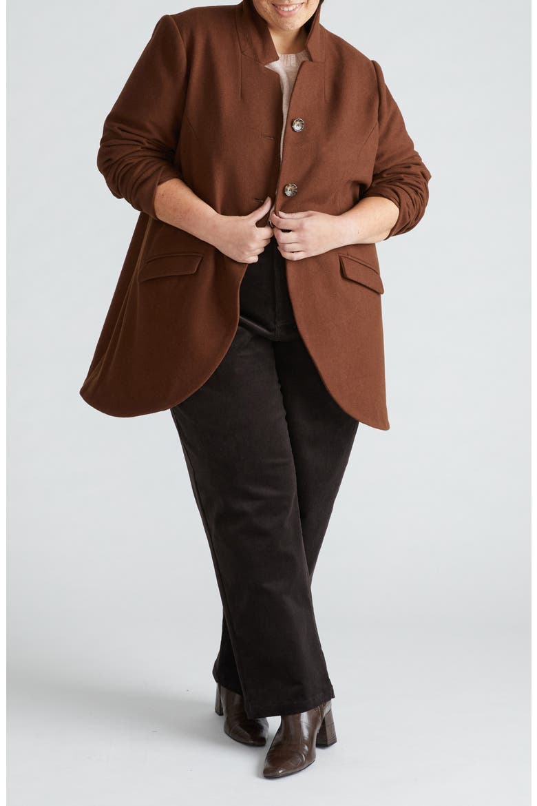 Beas Jacket, Alternate, color, CUSTOM BROWN