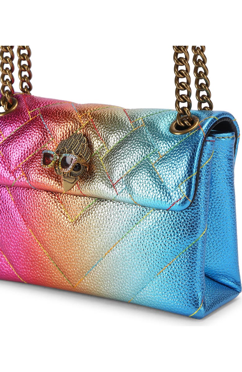 Kurt Geiger London Mini Kensington Convertible Metallic Leather Crossbody Bag, Alternate, color,