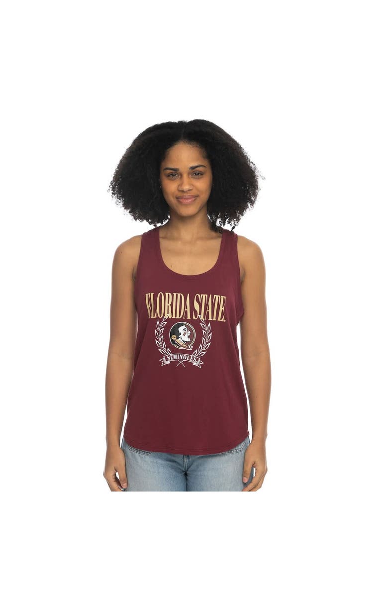 ZOOZATZ Women's ZooZatz Garnet Florida State Seminoles Everyday Tri-Blend Tank Top, Alternate, color,