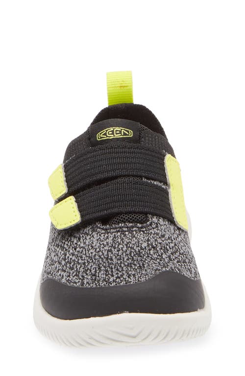 Keen Kids' Knx Knit Sneaker In Black/evening Primrose