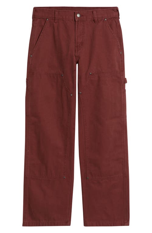 Dickies Double Knee Cotton Canvas Carpenter Pants In Brown