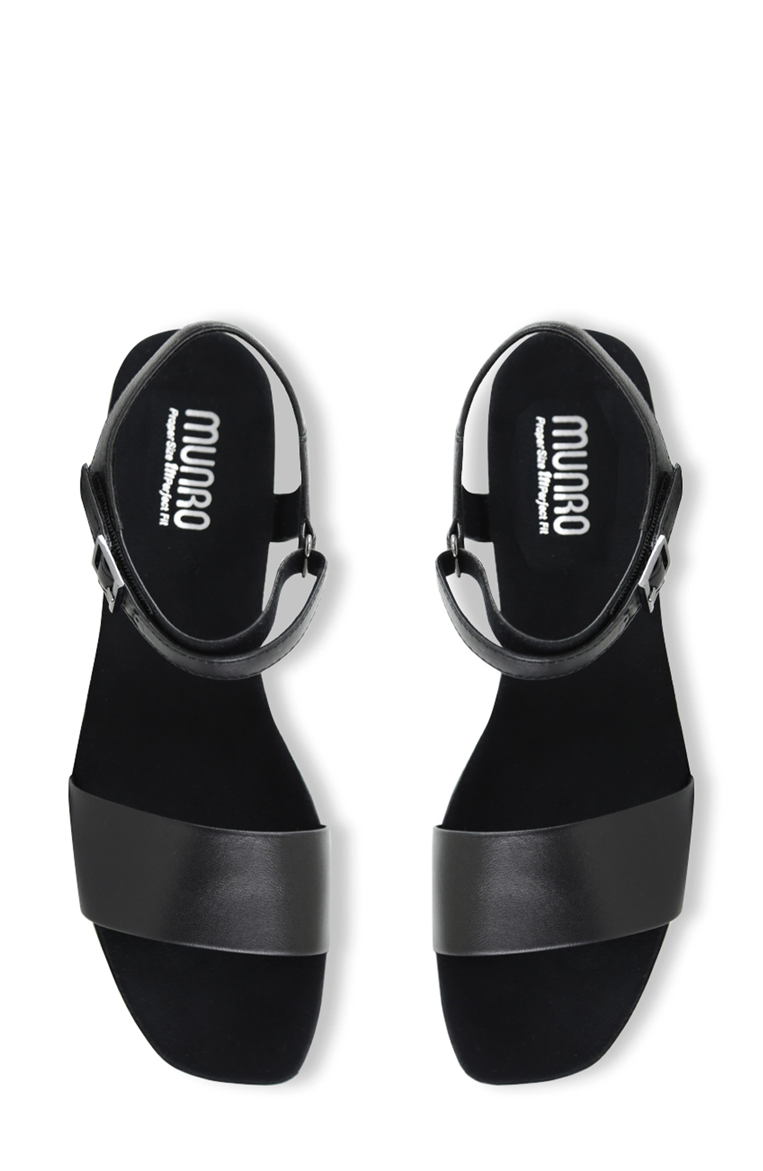 Nicolette Sandal, Alternate, color, BLACK LEATHER