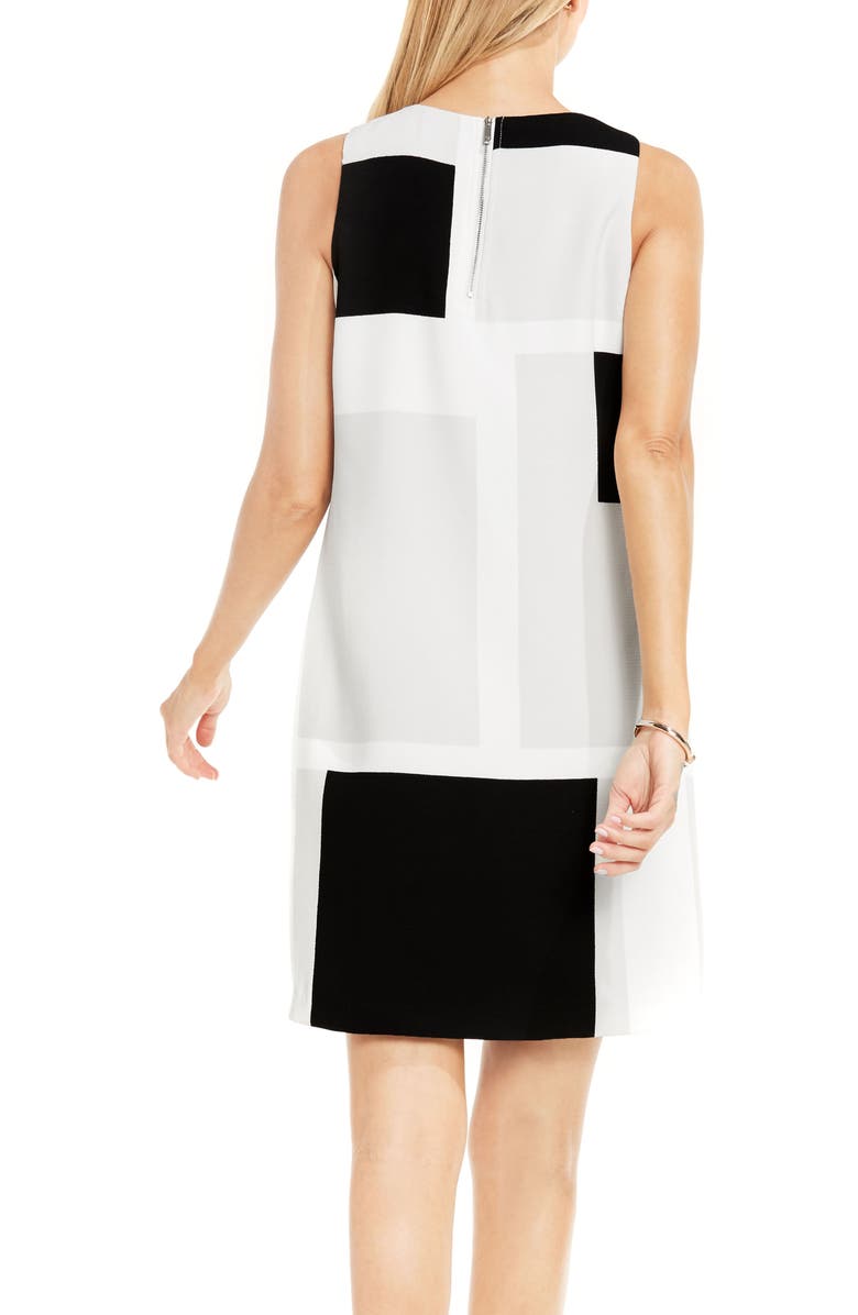 Vince Camuto Graphic Shift Dress, Alternate, color, 