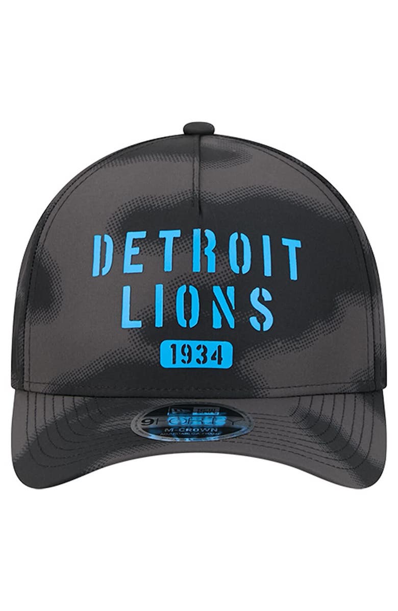 New Era Men's New Era Gray Detroit Lions Halftone Camo 9FORTY Hat, Alternate, color, Gray