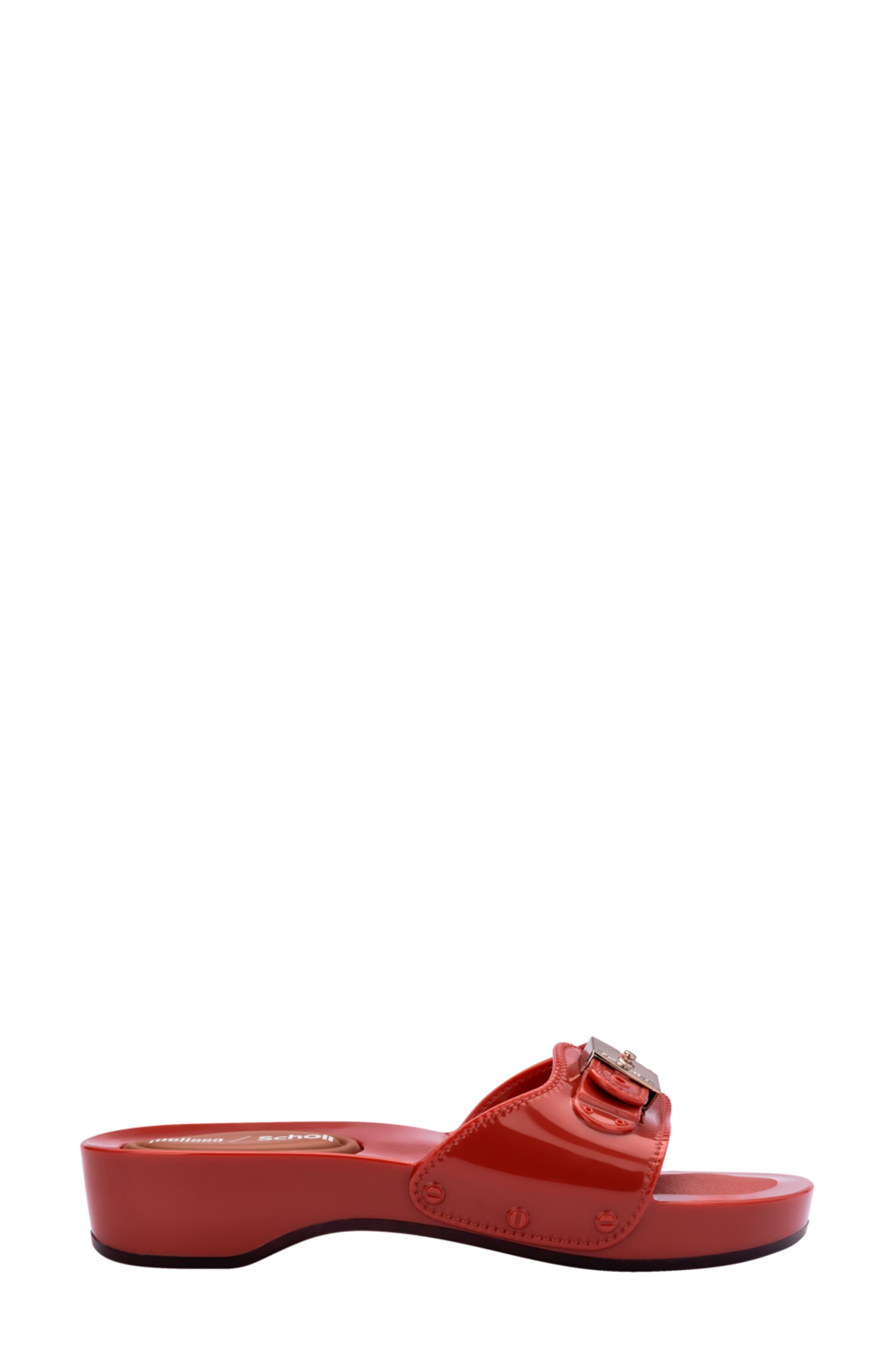 x Scholl Pescura Platform Slide Sandal, Alternate, color, RED