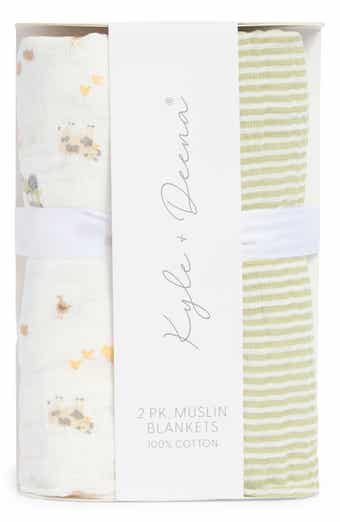 KYLE AND DEENA 2-Pack Cotton Muslin Blankets