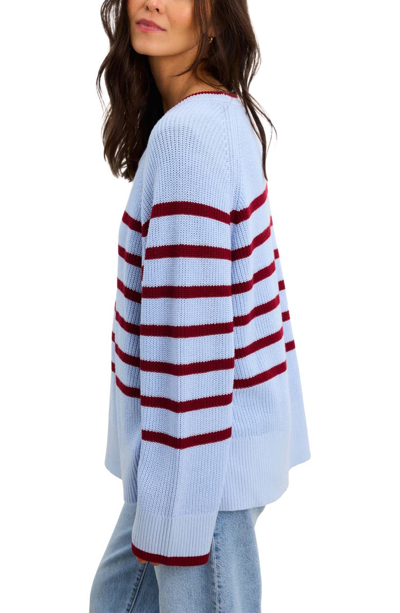 HATCH The Carly Striped Shaker Pullover, Alternate, color, 