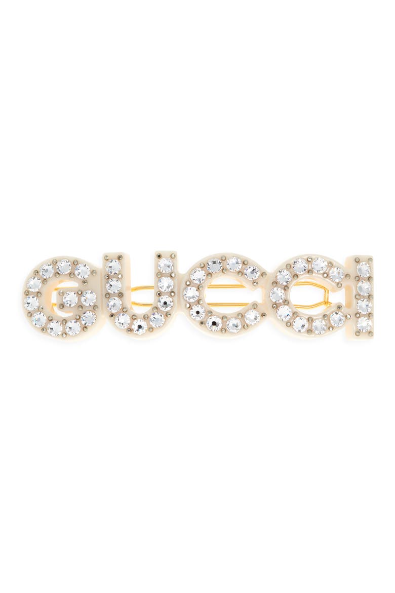 Resin Hair Clip, Main, color, WHITE