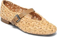 Bernardo Footwear Borden Raffia Mary Jane Flat
