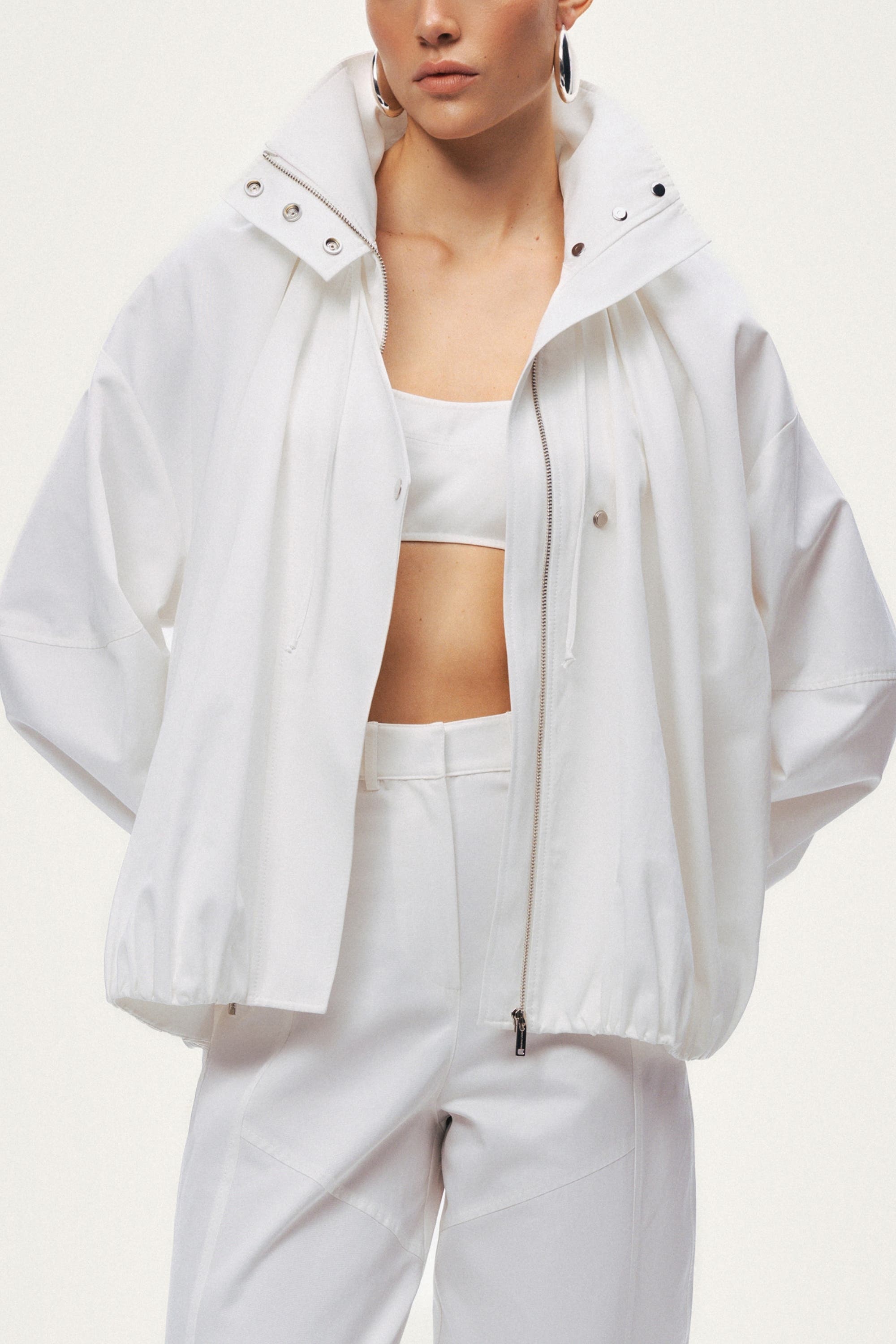 Oversized Zip-Front Jacket