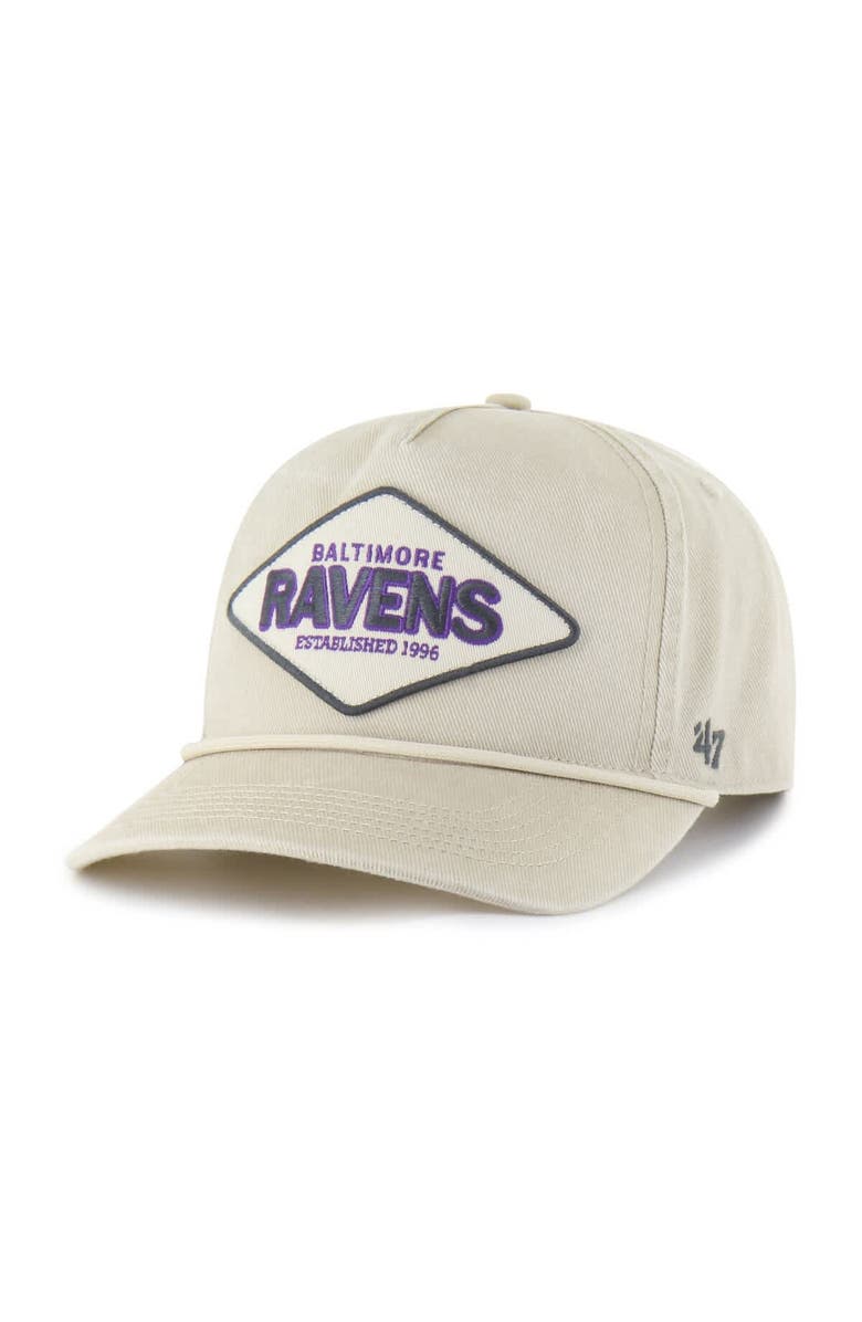 '47 Men's '47 Khaki Baltimore Ravens Cairn Hitch Adjustable Hat, Alternate, color, Khaki