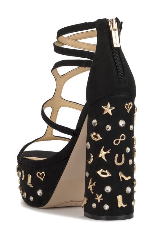 Jessica Simpson Aamina 2 Strappy Platform Sandal In Black
