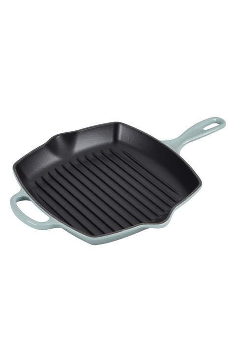 10 Inch Square Enamel Cast Iron Grill Pan