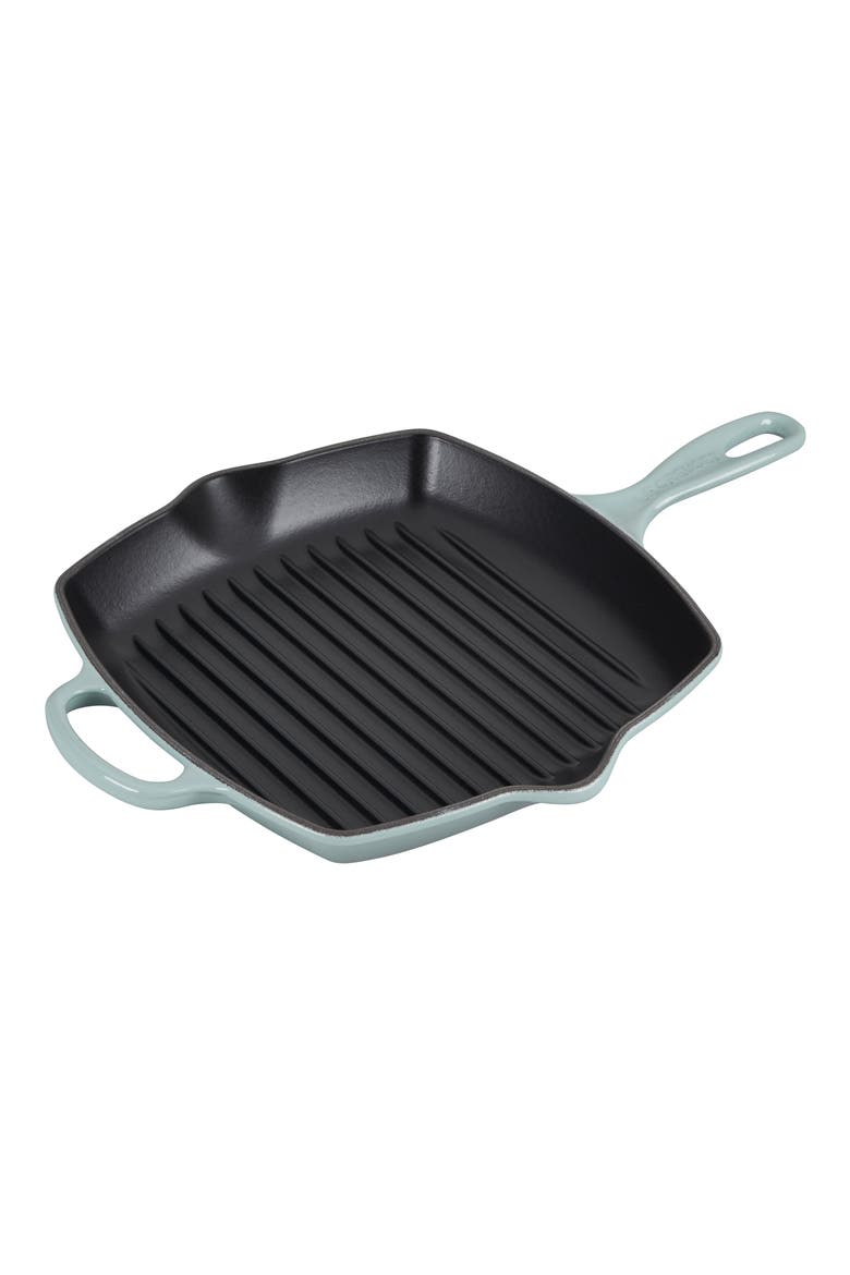 10 Inch Square Enamel Cast Iron Grill Pan video